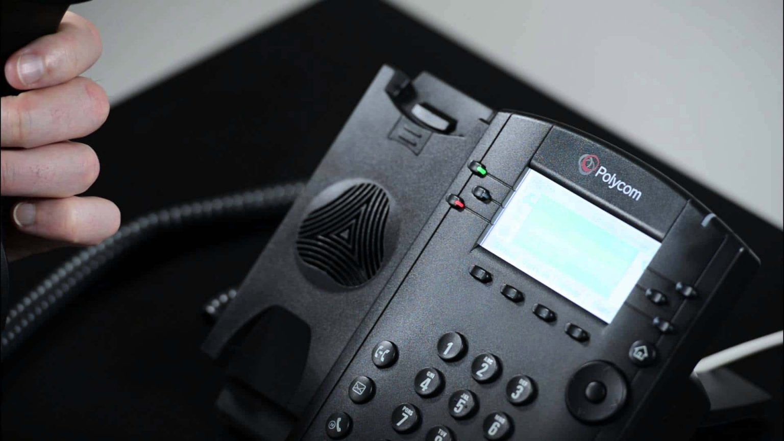 office phone in use