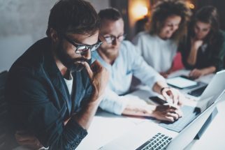 people on computer