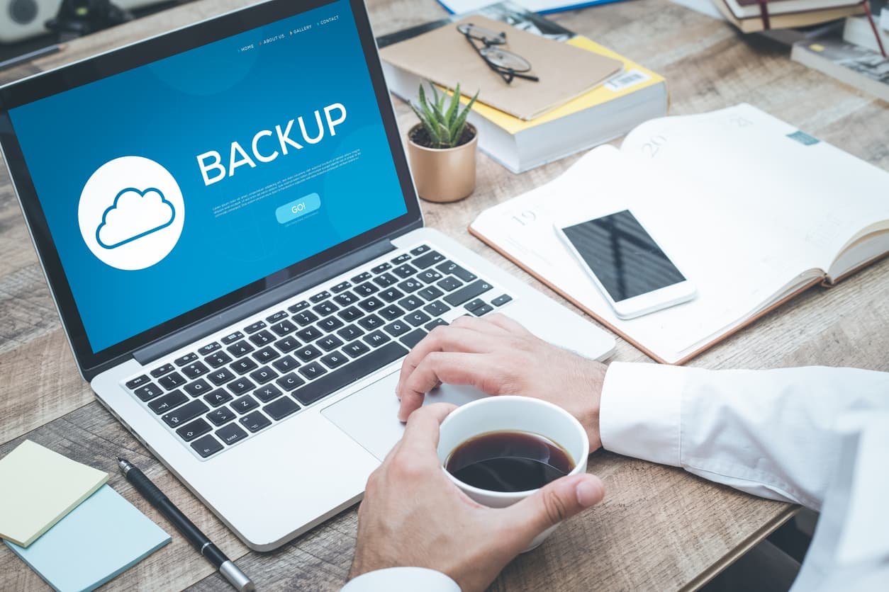 Backup on computer for discovery disaster plan