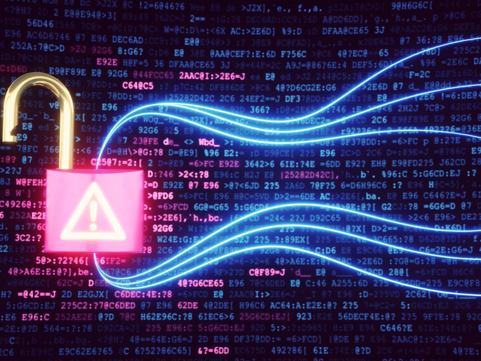 Website security concept and protection of data when you use a VPN 